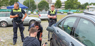 Schwerpunktkontrolle der Polizei