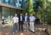 v.l.n.r. Christine Pfülb, Prof. Dr. Marc Hansmann, Mirko Heuer, Dr. Manfred Schüle