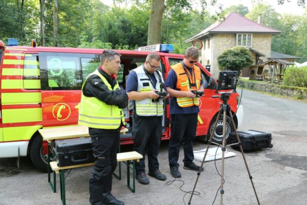 Drohnenteam erkundet