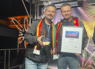 Litauen siegt beim 32. Internationalen Feuerwerkswettbewerb 2024 in Hannover: Teams für 2025 stehen fest! 32. Internationaler Feuerwerkswettbewerb 2024 in Hannover. / Gewinner-Team Saliutas aus Litauen.