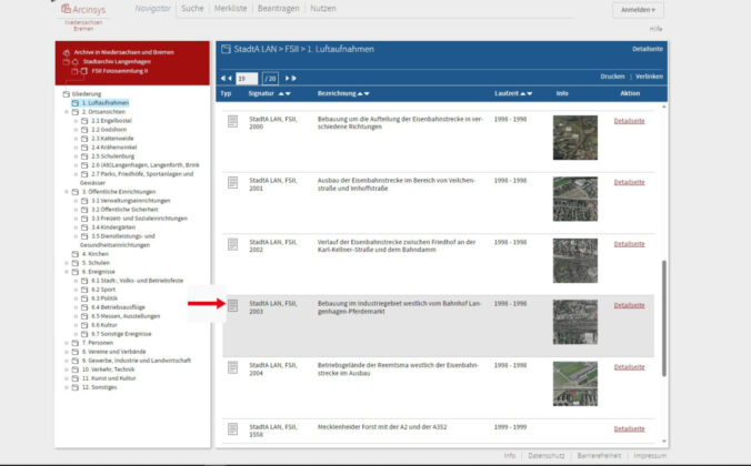 Neues Archivinformationssystem Arcinsys