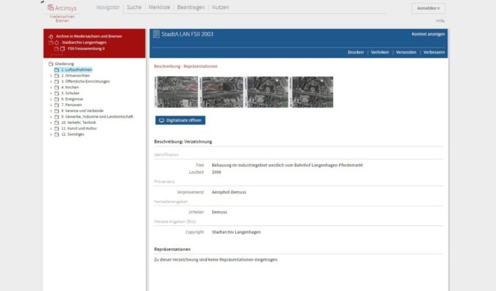 Neues Archivinformationssystem Arcinsys