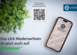 LKA Niedersachsen informiert jetzt via WhatsApp WhatsApp-Kanal LKA NI