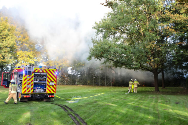 Feuerwehreinsatz: Strohballenbrand in Schulenburg