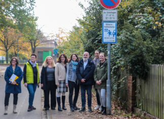 Elternhaltestellen für die Grundschule Engelbostel Aktionstag „Schutzzone Elterntaxi“