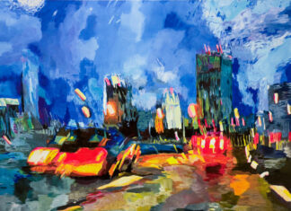 KISS OF LIFE: Neue Ausstellung von Claudia Kudlinski im Maritim Airport Hotel Hannover Big Miami Vice Highway