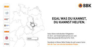 Ehrenamt: interaktive Karte