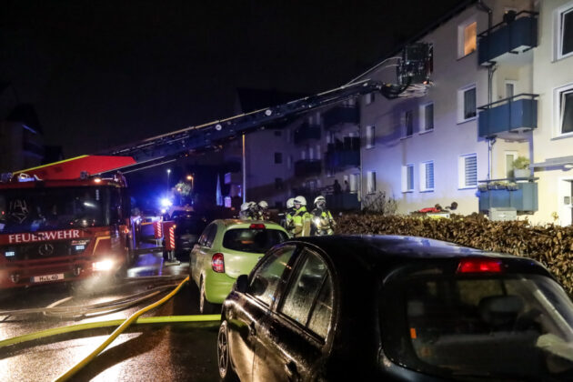 Wohnungsbrand in Wiesenau / Feuerwehreinsatz