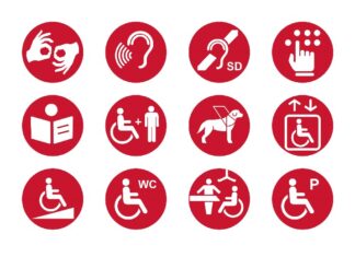 Stadt Langenhagen stellt neue Symbole für Barrierefreiheit vor Piktogramme zur Kennzeichnung von Barrierefreiheit