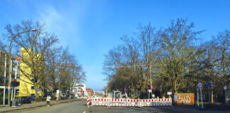 Bauarbeiten auf der Walsroder Straße