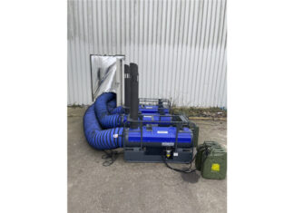 THW unterstützt S-Bahn Hannover bei winterlicher Einsatzlage Spezielle Heizlüfter, die aus Celle bereitgestellt wurden, sorgen für eine schnelle Aufheizung der Halle.