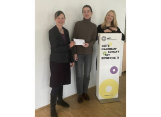 Win e.V. sammelt Spende für den Schutz von Frauen und Mädchen Spendenübergabe Ophelia