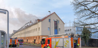 Dachstuhlbrand in Hannover-Linden