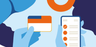 Grafik: Illustration Organspendeausweis und Smartphone