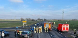 Übersicht Einsatzstelle auf der L385