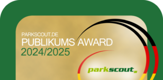 Parkscout-Publikums-Award „Bester Zoo“ 2024/25 - 2. Platz für den Erlebnis-Zoo Hannover.