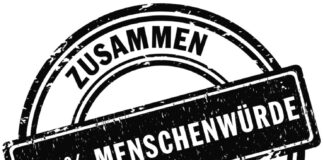 Logo: 100% Menschenwürde
