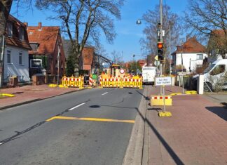 Erneute Verzögerung: Vollsperrung der Hannoverschen Straße verlängert sich voraussichtlich bis 21. März Vollsperrung Hannoversche Straße
