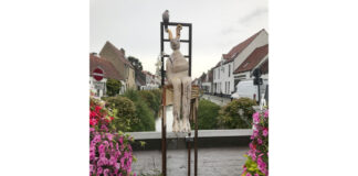 vorösterliche "Kunst" am Flandernradweg