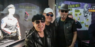 (vo.li.): Klaus Meine, Matthias Jabs und Rudolf Schenker (Scorpions)