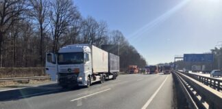 Verkehrsunfall auf der A2