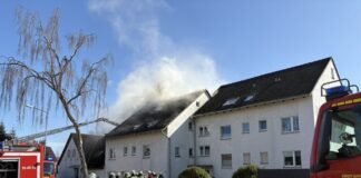 Dachstuhlbrand in Stelingen