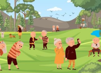 win e.V. lädt zum „Markt der Möglichkeiten“ in Wiesenau ein Symbolbild/Grafik: Senioren/Fitness/Bewegung/Gesundheit.