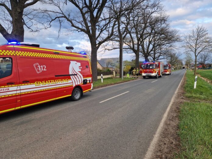 Heckenbrand in Kaltenweide schnell unter Kontrolle.