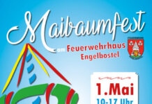 Maibaumfest in Engelbostel am 1. Mai: Tradition, Musik und Familienprogramm am Feuerwehrhaus Plakat: Maibaumfest 2025 / Engelbostel