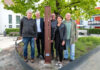 Feierliche Enthüllung der Stele für Christa Leske