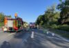 Verkehrsunfall zwischen PKW und LKW auf der Autobahn