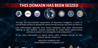 Sicherstellungsbanner auf der entsprechenden Webseite.