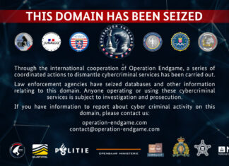 Operation Endgame 2.0: Internationaler Schlag gegen die Underground Economy Sicherstellungsbanner auf der entsprechenden Webseite.