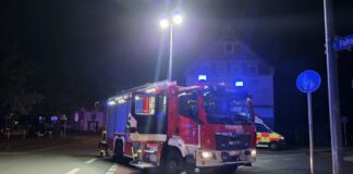 Dachterrassenbrand im 8. Obergeschoss.