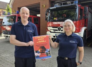90 Jahre Feuerwehr Altencelle: Großes Jubiläumsfest mit Tag der offenen Tür Ortsbrandmeister Sebastian Promoli und seine Stellvertreterin Linda Dix freuen sich auf ein buntes Programm und viele Gäste