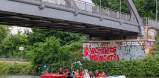 Personensuche im Mittellandkanal