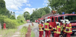 Gasleitung bei Baggerarbeiten in Neuwarmbüchen beschädigt
