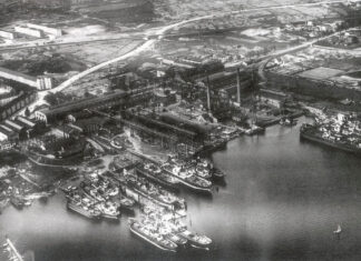 Maritime Erfolgsgeschichte aus Rostock: NEPTUN WERFT wird 175 Jahre alt Neptun Werft um 1920