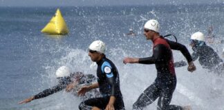 Sportler /Triathlon / Schwimmen