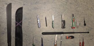 Aufgefundene Waffen und gefährliche Gegenstände