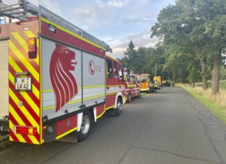 Weltkriegsgranate in Langenhagen-Krähenwinkel kontrolliert gesprengt Kampfmittelbeseitigung in Krähenwinkel