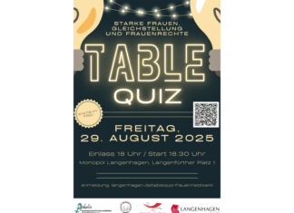 Gemeinsam rätseln für Gleichstellung: Table Quiz in Langenhagen Table Quiz des Frauennetzwerks Langenhagen am 29. August 2025