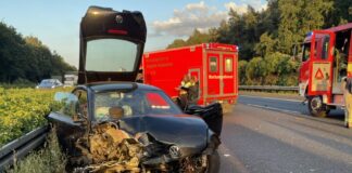 Schwerer Unfall auf der A2 zwischen Lehrte und Hämelerwald