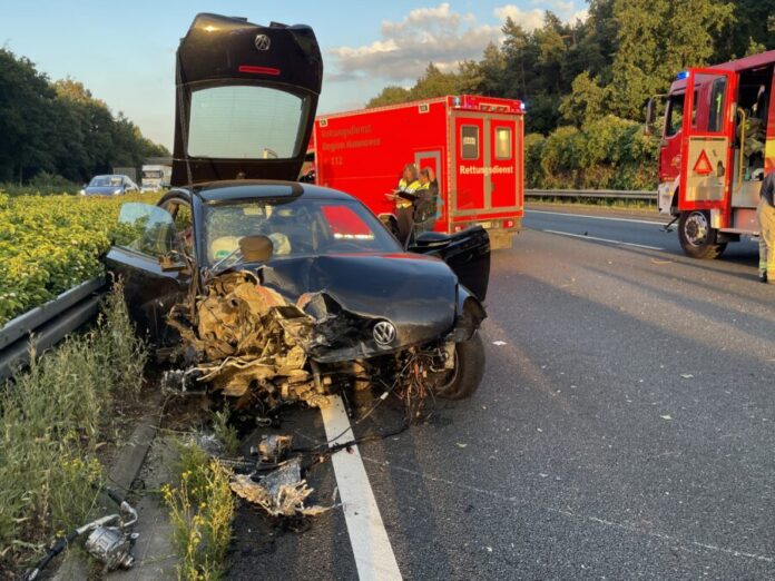 Schwerer Unfall auf der A2 zwischen Lehrte und Hämelerwald