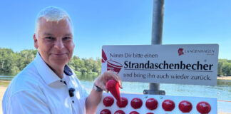 Strandaschenbecher am Silbersee