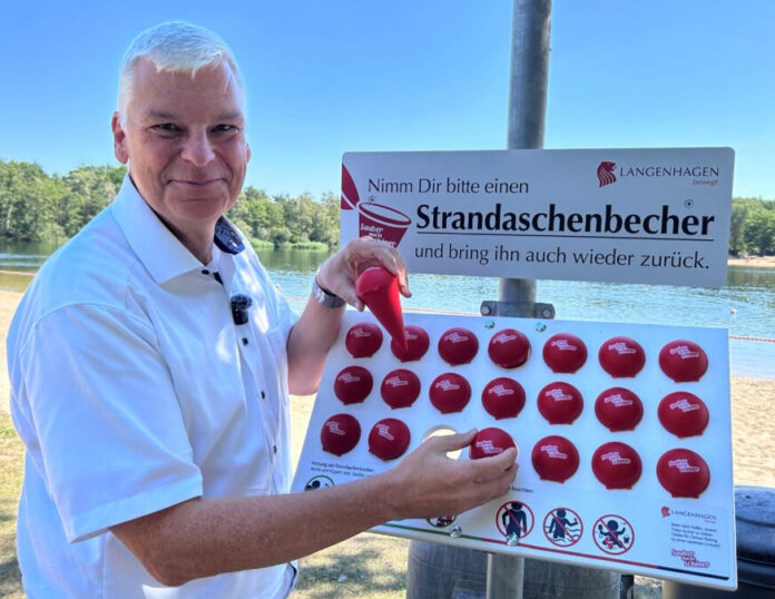 Strandaschenbecher am Silbersee Strandaschenbecher am Silbersee