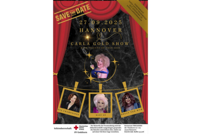 Glamour trifft gutes Herz: Travestieshow zugunsten der Obdachlosenhilfe Carla Gold & Kolleginnen begeistern am 27. September im Restaurant Trocadero in Hannover-Vinnhorst