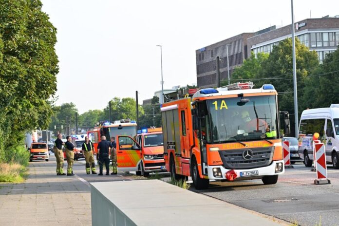 Wasserrettungseinsatz im Stadtteil Vahrenheide