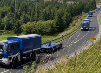 THW trainiert großangelegte Verlegeübung im Harz Verlegeübung, Führen von THW Einheiten in ein überregionales Einsatzgebiet.