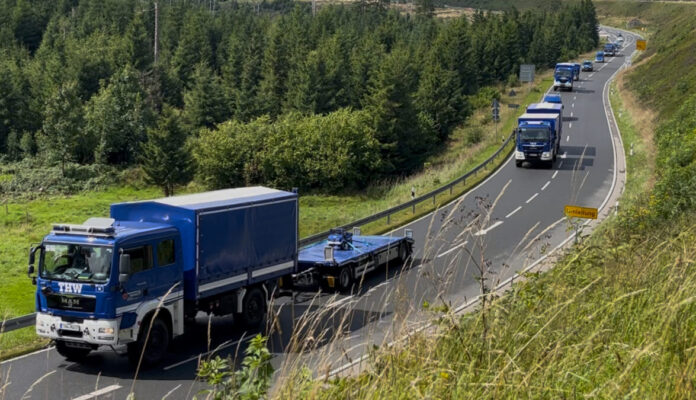 Verlegeübung, Führen von THW Einheiten in ein überregionales Einsatzgebiet.